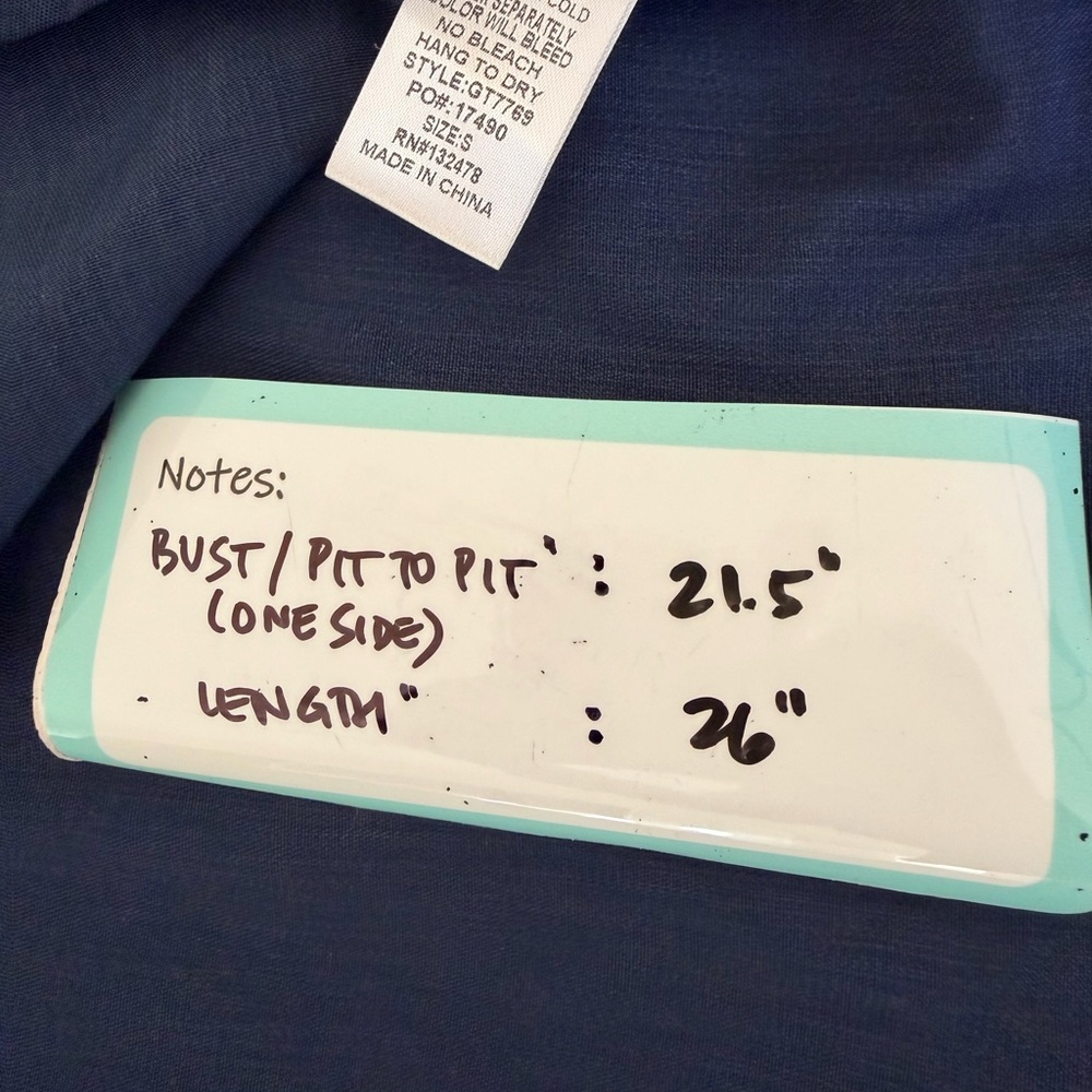 Glam Denim Blue Blouse - Picture 8 of 9